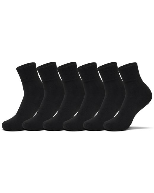 Sof Sole Black 6-pack Quarter Socks From Finish Line