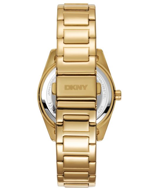 DKNY Metallic Chambers Multi Sport Chronograph -tone Stainless Steel Bracelet Watch
