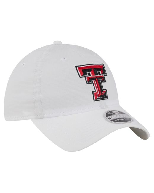 KTZ White Texas Tech Red Raiders Active Ripstop 9twenty Adjustable Hat for men