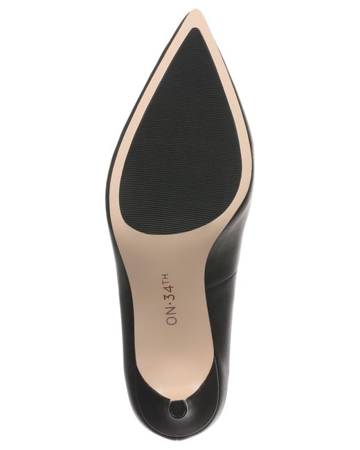 On 34th Black Mariahh Pointed-toe Pumps
