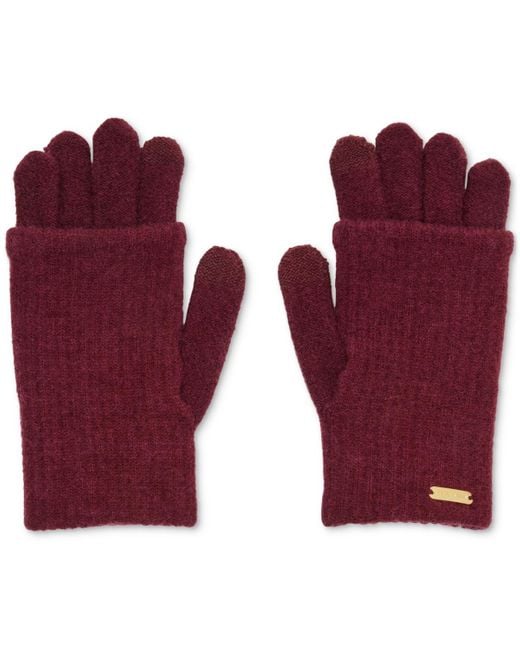 Steve Madden Purple Cozy Touchscreen Gloves