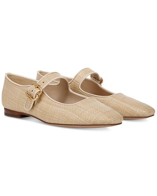Sam Edelman Natural Michaela Buckled Mary Jane Flats