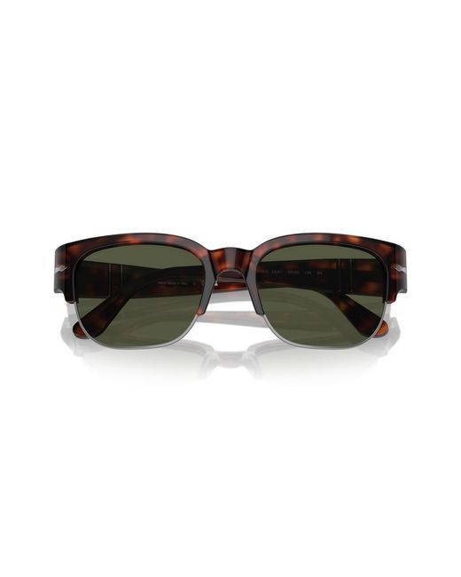 Persol Green Tom Rectangle Sunglasses