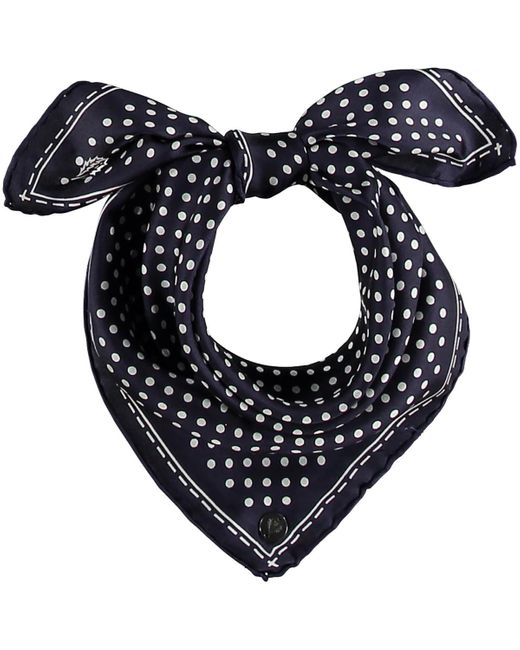 Fraas Blue Classic Mini Dot Printed Silk Neck Tie