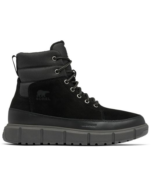 Sorel Black Round Toe Boots for men