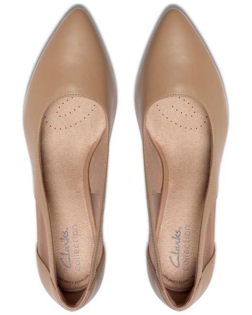 Clarks Natural Kepley Cora Slip-on Pumps