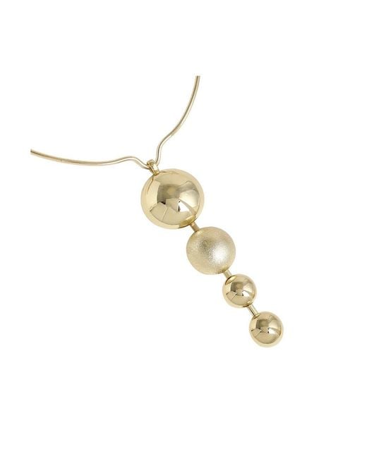 SOH Metallic Balldrop Statement Necklace