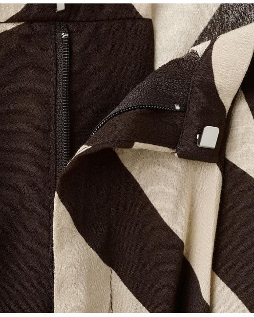 Mango Black Flowy Printed Pants