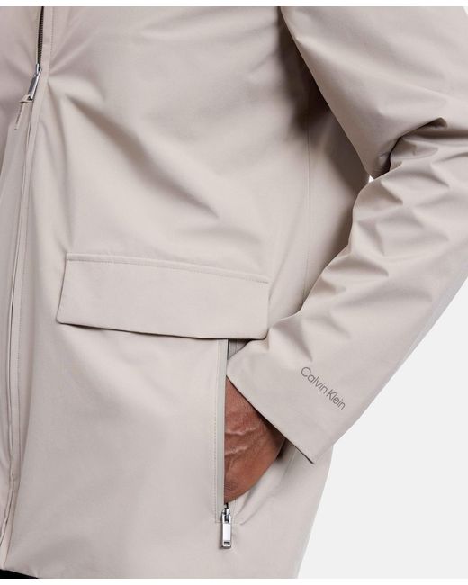 Calvin Klein White Utility Jacket for men
