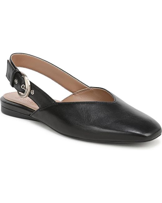 Naturalizer Black Crystal Slingback Flats