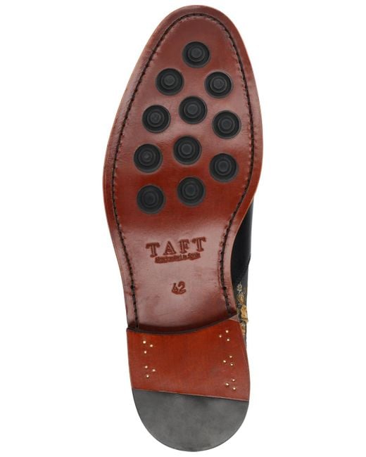 Taft Black The Valencia Slip-on Leather Chelsea Boot for men