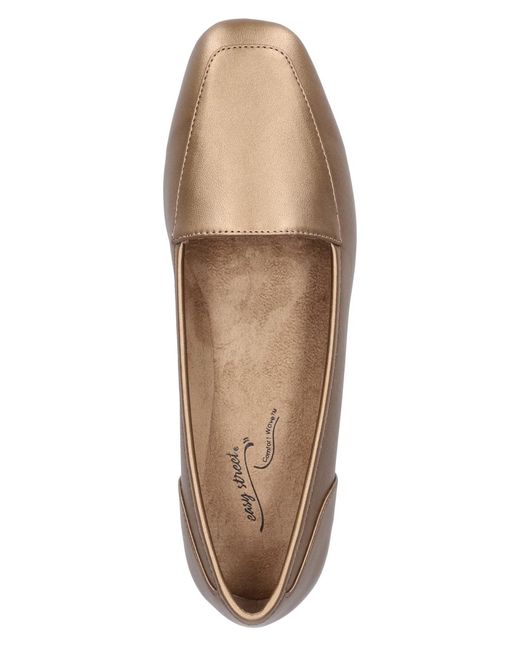 Easy Street White Thrill Square Toe Flats