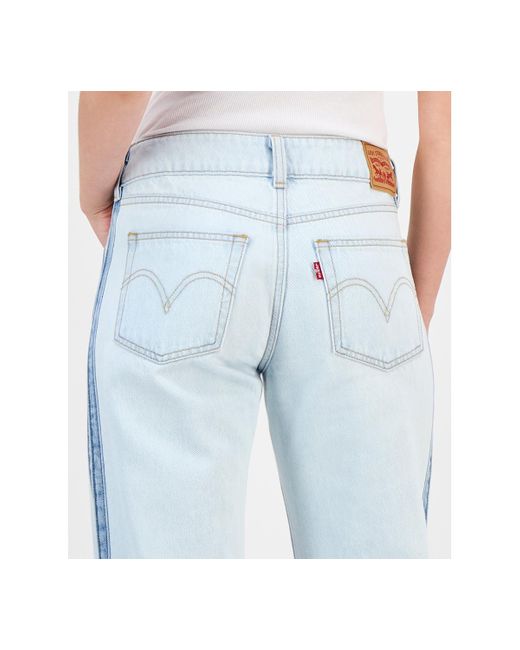 Levi's Blue Superlow Straight-leg Loose Jeans