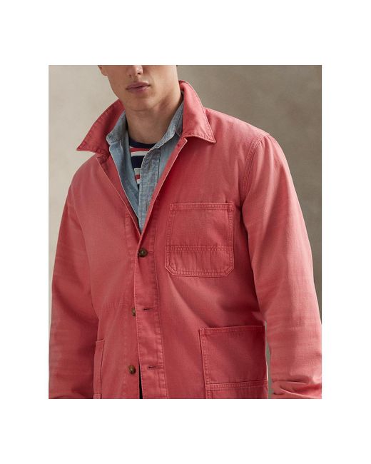 Polo Ralph Lauren Hudson Valley Long-sleeve Shirt in Red for Men | Lyst