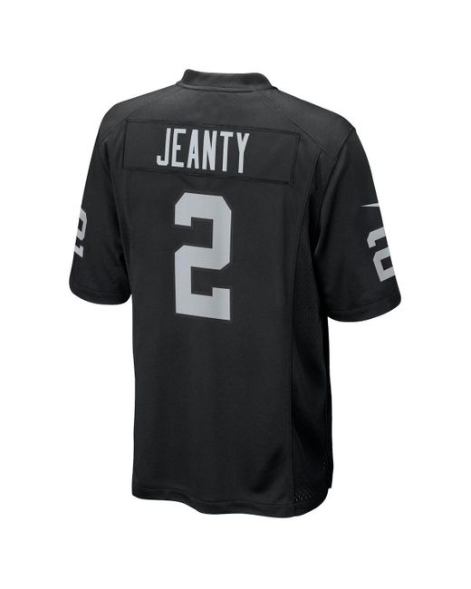 Nike Black Ashton Jeanty Las Vegas Raiders 2025 Nfl Draft First Round Pick Game Jersey for men