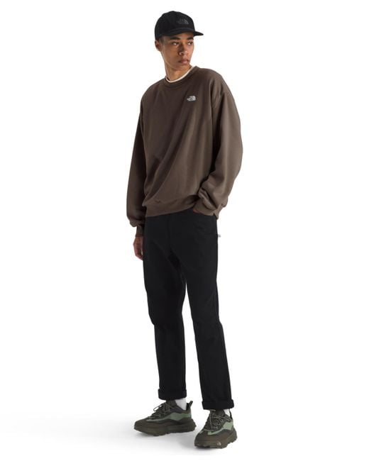 The North Face Brown Evolution Simple Dome Oversized Crew Sweatshirt for men