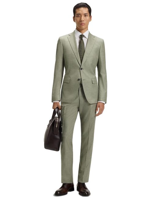 Boss Green Boss By Patterned Stretch Slim-fit Blazer for men