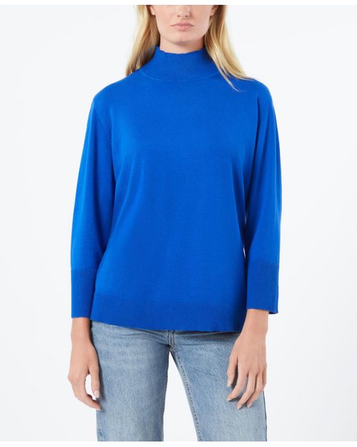 Cable & Gauge Blue Turtle Neck Sweater