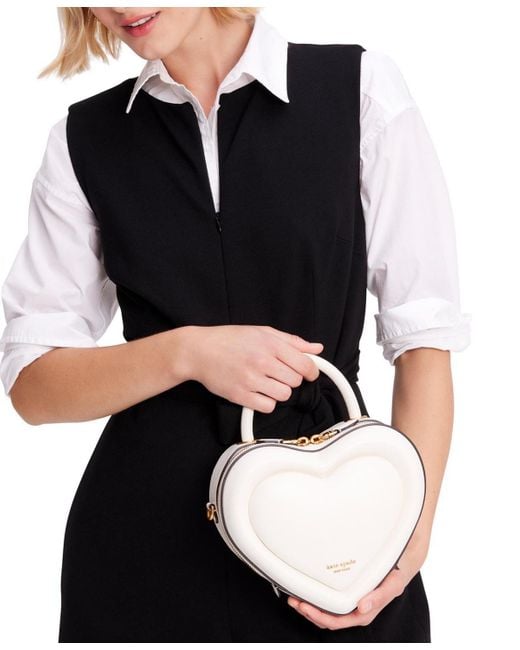 Kate Spade Love Shack Studded Rose Leather Top Handle Heart Crossbody