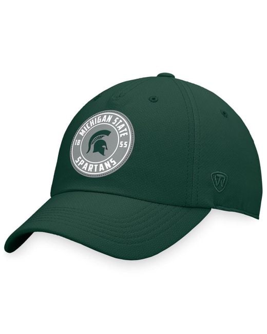 Top Of The World Green Michigan State Spartans Region Adjustable Hat for men
