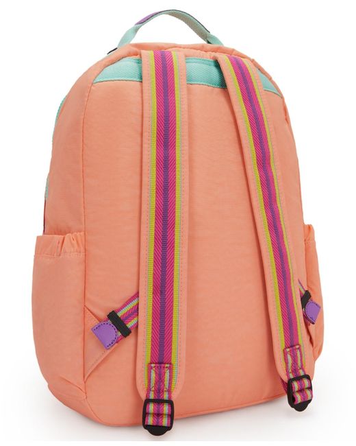 Kipling Pink Seoul Medium Backpack