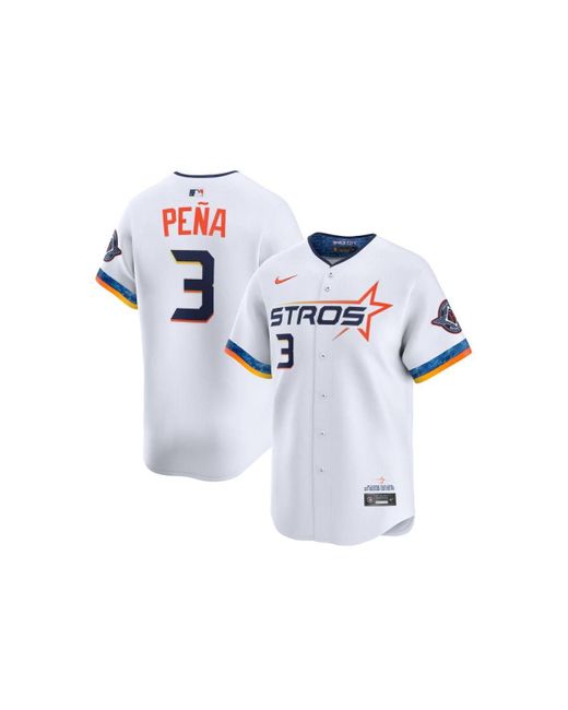 Nike White Jeremy Pena Houston Astros 2025 City Connect Limited Player Jersey for men