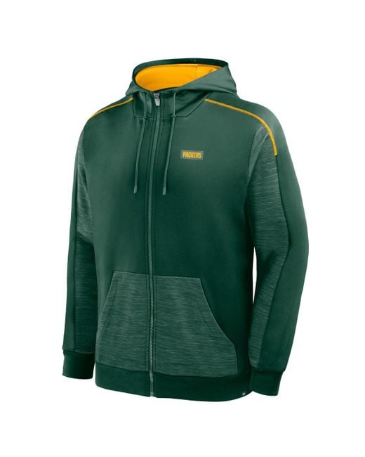 Fanatics Green Bay Packers Checkdown Pass Full-zip Hoodie for men