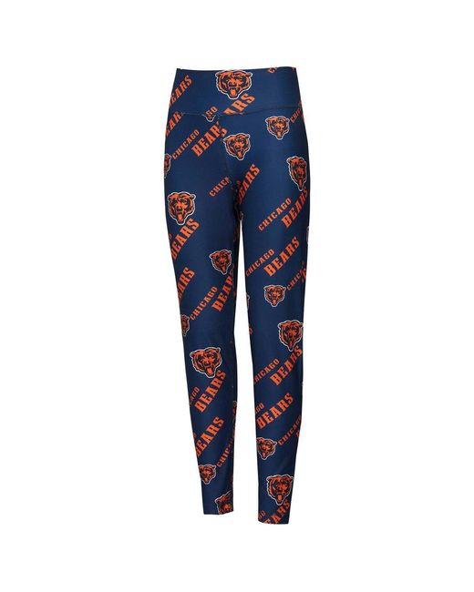 Concepts Sport Blue Chicago Bears Breakthrough Allover Print Knit Sleep leggings