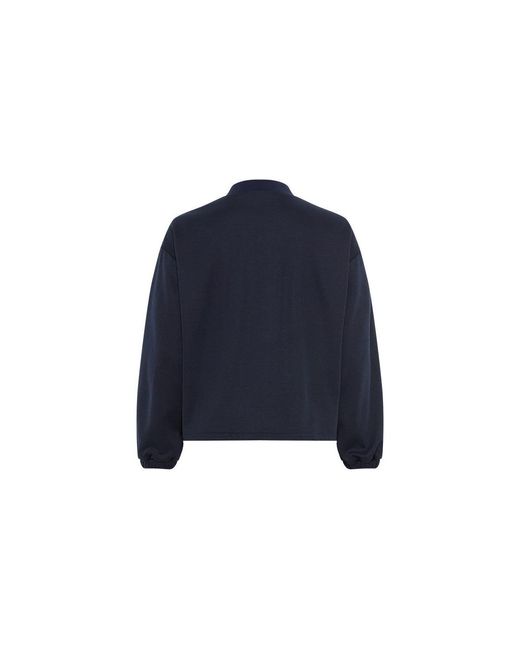 Olsen Blue Bomber Style Jacket