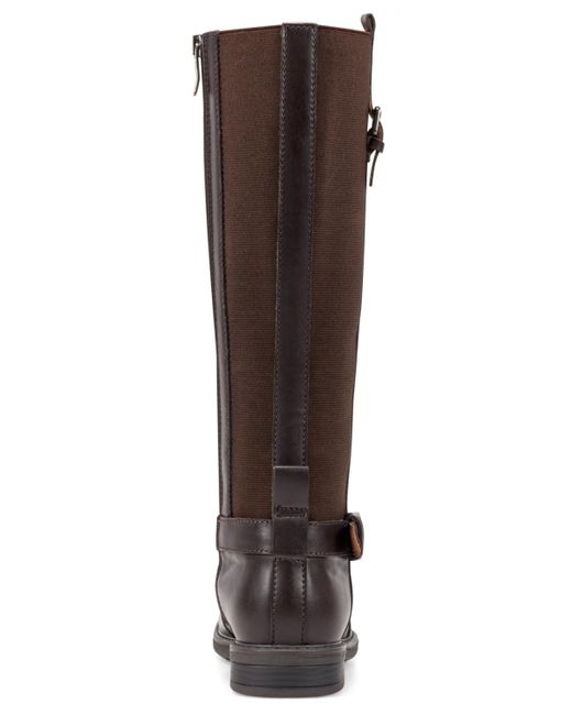 Easy Spirit Brown Jackie Eflex Block Heel Tall Boots