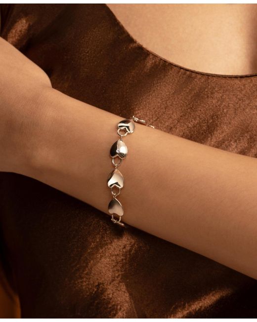 Olivia Burton Metallic Locked Heart Rose Gold Plated Bracelet