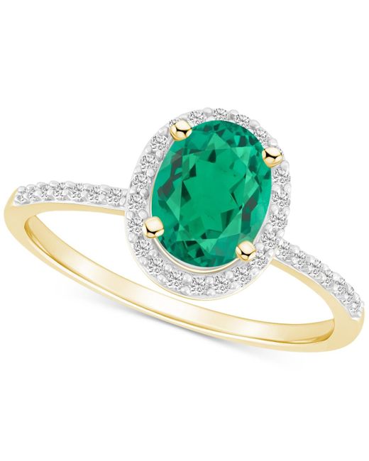 Macy's Green Lab-created Emerald (1 Ct. T.w.