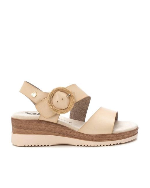 Xti Natural Wedge Sandals By