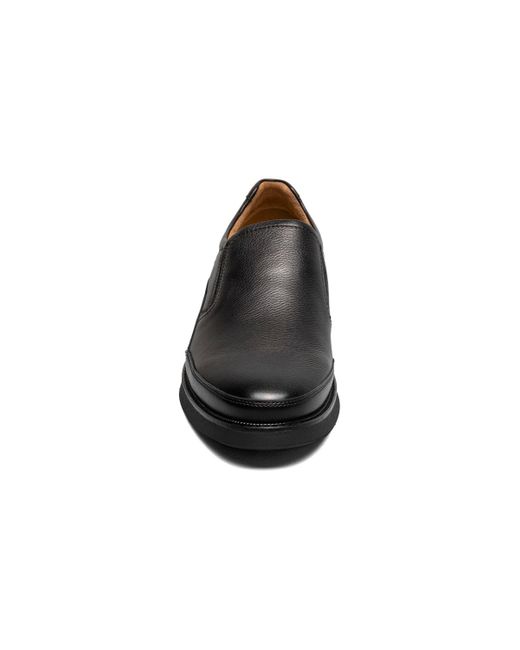 Florsheim Black Launch Moc Toe Slip On Sneaker for men