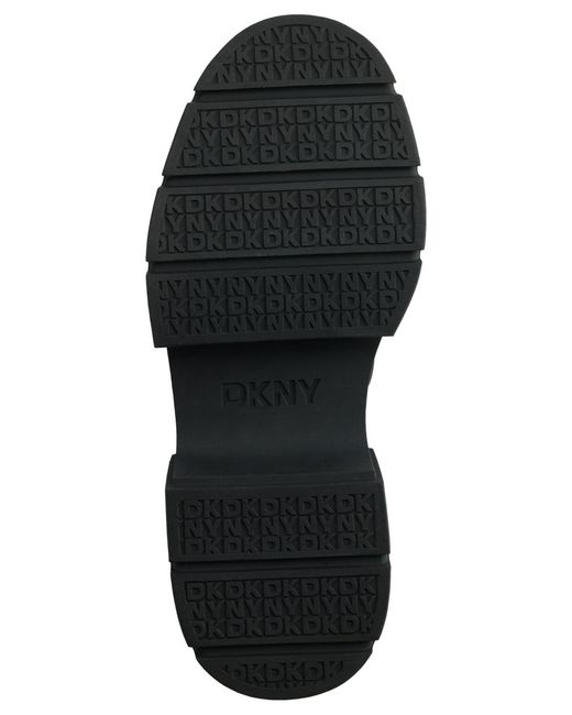 DKNY Black Fleming Block Heel Winter Booties