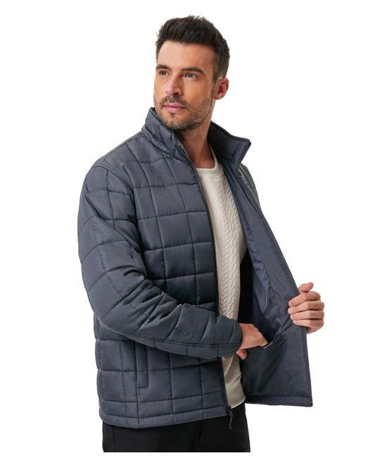 Hawke & Co. Blue Quilted Box Jacket for men