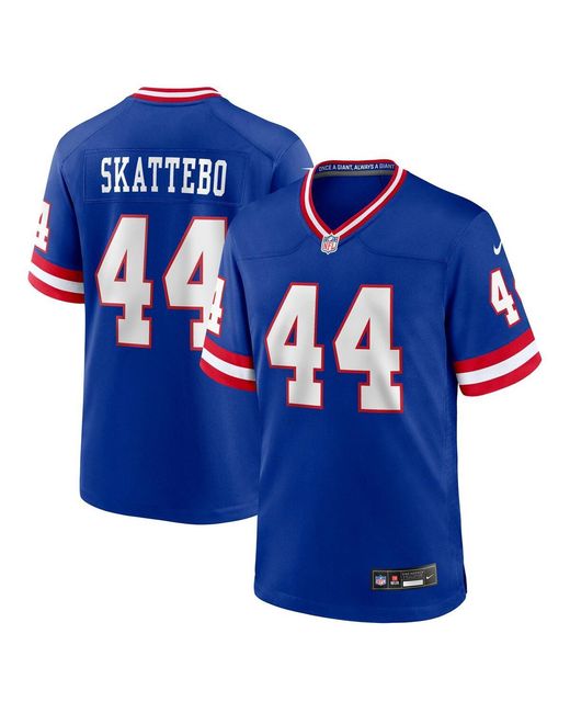 Nike Blue Cam Skattebo New York Giants Alternate 2 Legacy Game Jersey for men