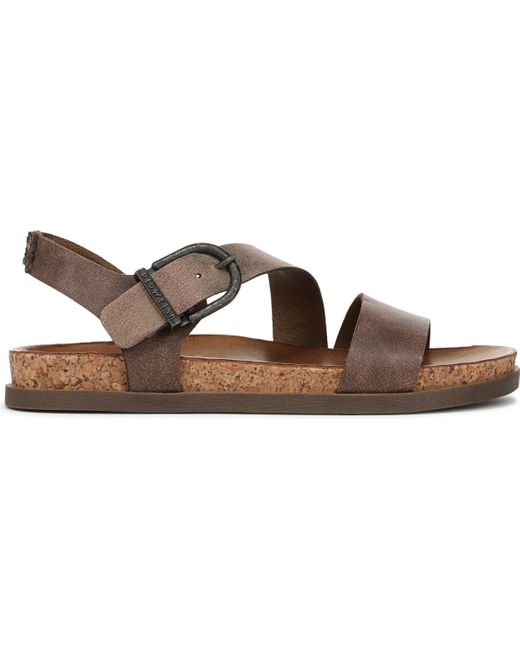 Blowfish Brown Lance Strappy Open Round Toe Platform Sandals