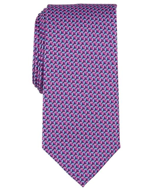 Perry Ellis Purple Haine Mini-chevron Tie for men