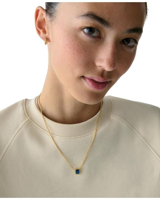 Kate Spade Blue Cubic Zirconia Molten Pendant Necklace