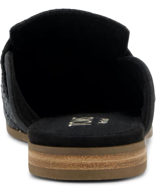 TOMS Black Lynette Slip-on Mules