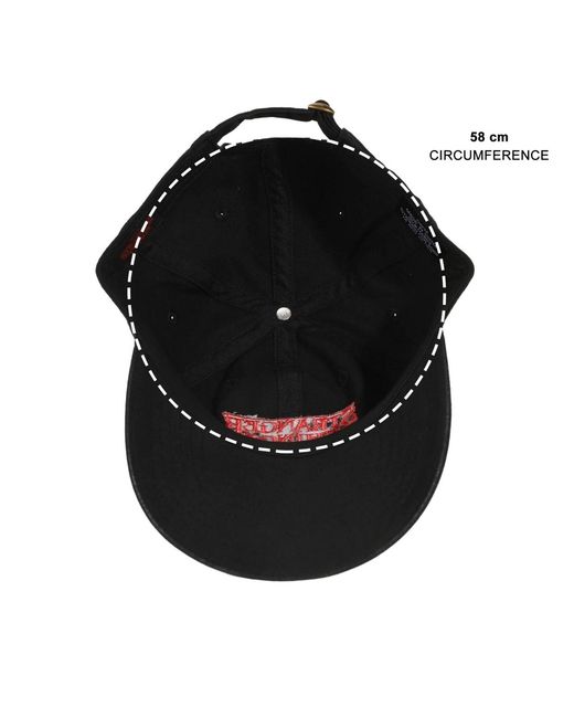 Stranger Things Logo Black Unstructured Baseball Cap. for men