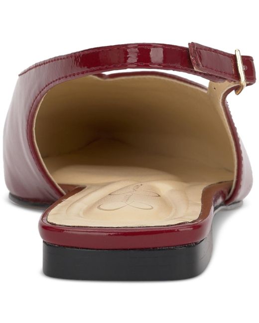 Jessica Simpson Red Mezzah Slingback Flat Mules