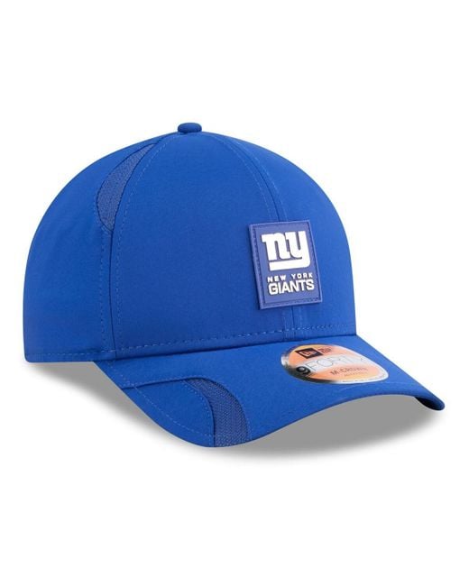 KTZ Blue New York Giants 2025 Sideline M-crown 9forty Adjustable Hat for men