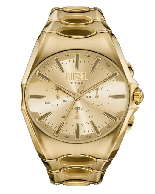 DIESEL Metallic D-curve Quartz Chronograph Stainless Steel Watch for men