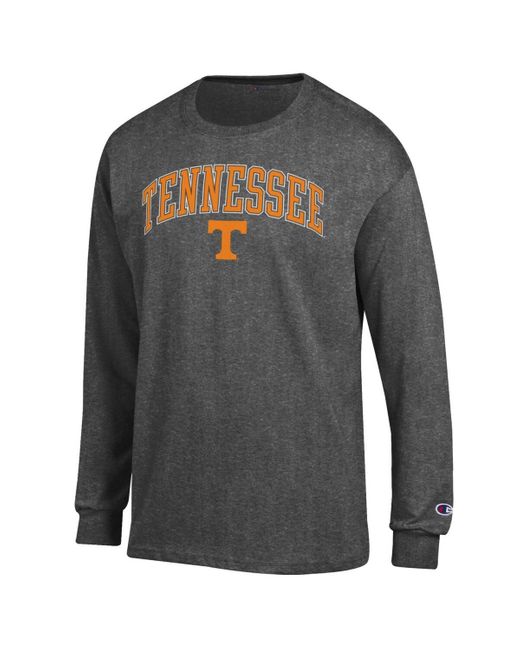 Champion Gray  Tennessee Volunteers Arch Over Logo Long Sleeve T-shirt for men