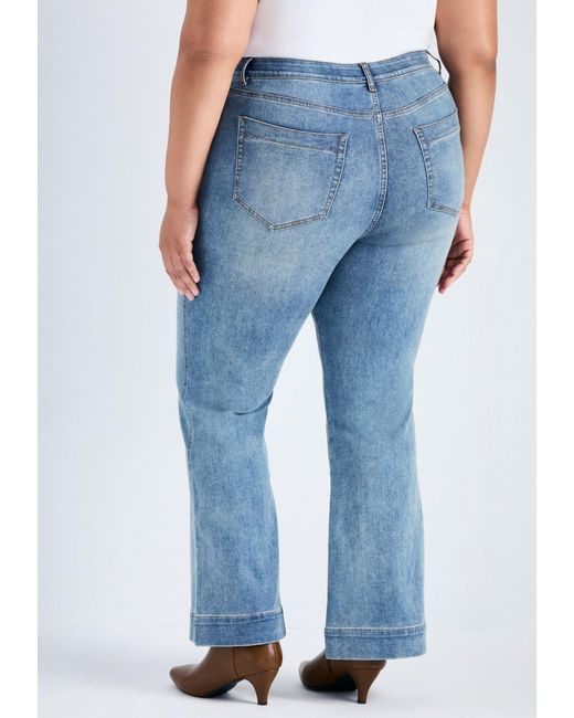 Avenue Blue Plus Size Emmy Flared Jean