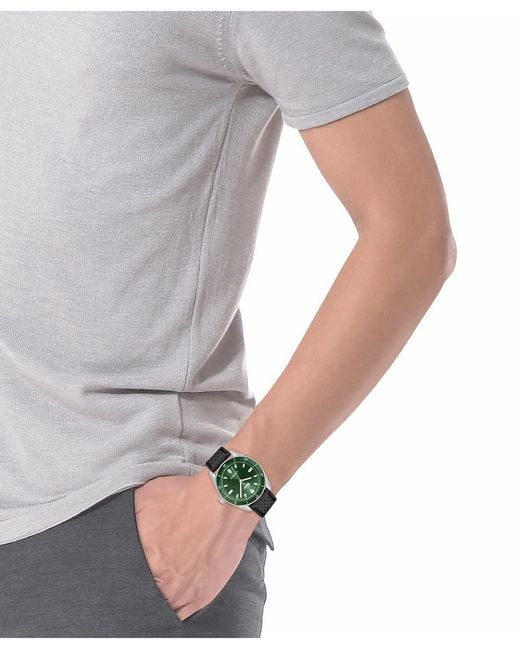 Lacoste Green Boston Leather Strap Watch for men