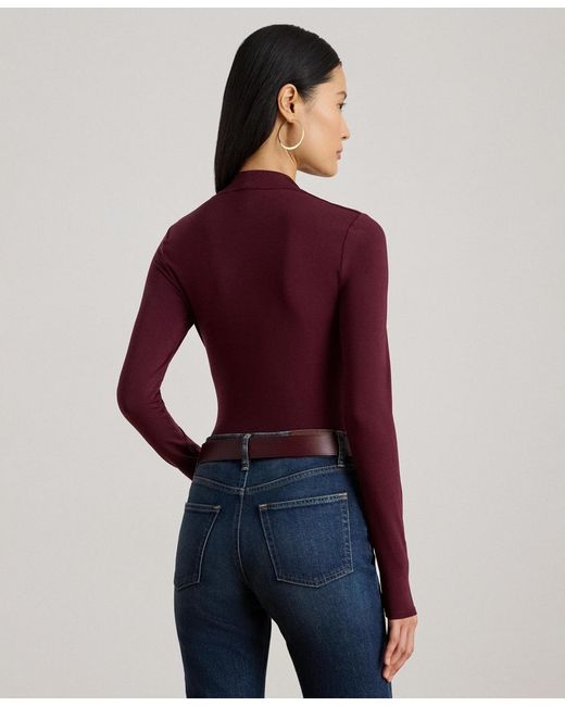 Ralph Lauren Red Square Neck Top