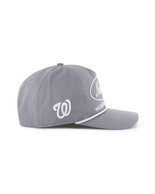 '47 Gray Washington Nationals Foundational Hitch Adjustable Hat
